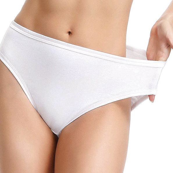 White Cotton Full Low Rise Cut Panties Teen Young
