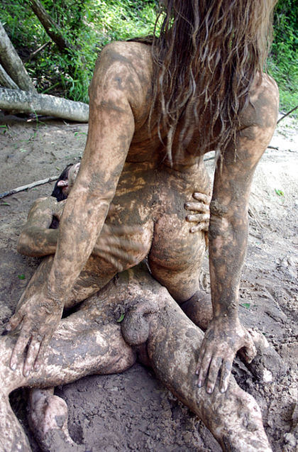 Men Playin In The Mud Naked